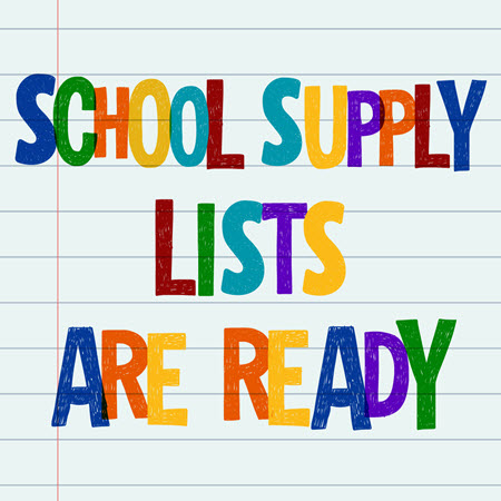  List of School Supplies 24-25 year