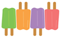  popsicles clipart