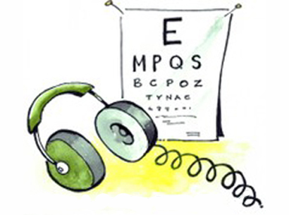  vision and hearing screening clipart