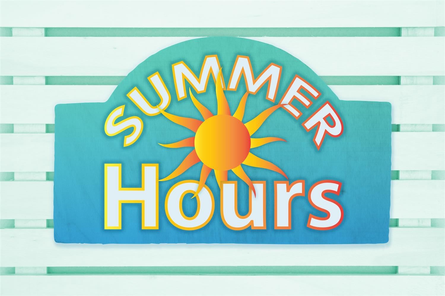 The office will be open on Wednesdays 10:00 a.m. - 12:00 p.m. throughout the summer.  The office wil
