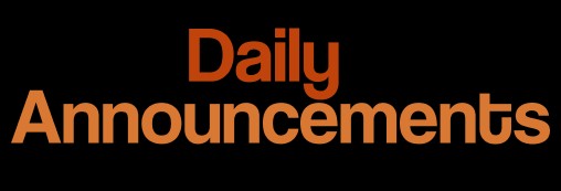 MJHS Daily Announcements